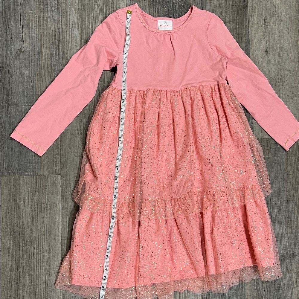 BOGO free 🎉Vintage Hanna Andersson pink tulle dress size 130 (US 8) - Picture 9 of 10